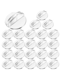 Yinkin 50 Pcs Soportes de Tarjetas Transparentes 25mm