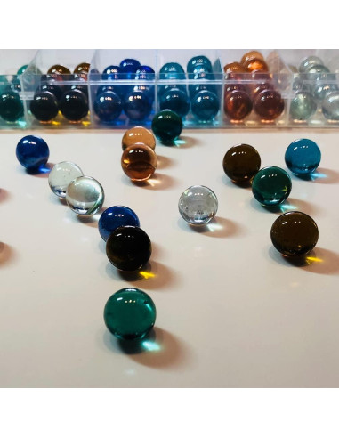 72 Canicas de Vidrio UNCOJOY en 6 Colores para Juegos