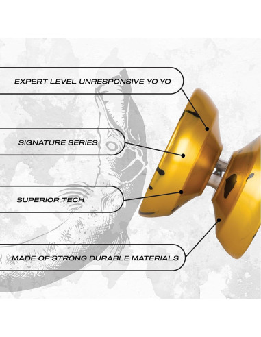 Yo-Yo Barracuda Duncan Pro Nivel Experto Aluminio Dorado
