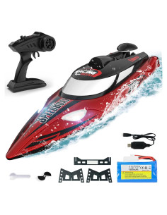 Barco RC Bezgar TX125 Rojo 45,72 cm 35 km/h para Agua