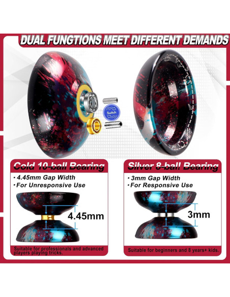 Yoyo Profesional JOLESHARE T1 No Responsivo + 5 Cuerdas