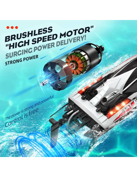 Barco RC BEZGAR HJ816 47.5 cm 55 KMH Impermeable