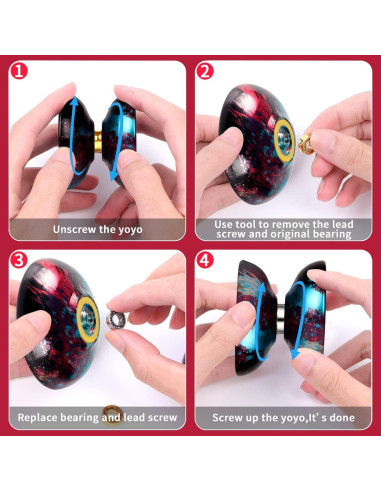 Yoyo Profesional JOLESHARE T1 No Responsivo + 5 Cuerdas