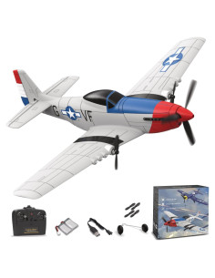 Avián RC ANBURI P51 2.4GHz con Estabilizador y 2 Baterías