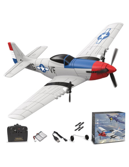 Avián RC ANBURI P51 2.4GHz con Estabilizador y 2 Baterías