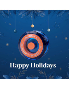 Yoyo Yomega Magnetar Azul con Rodamiento y 2 Cuerdas 2