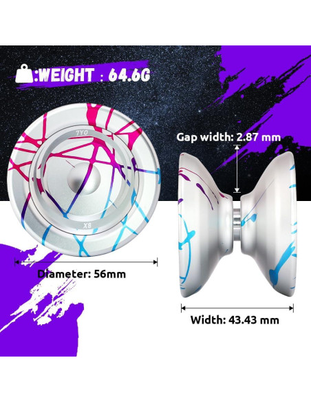 Yoyo Profesional X8 para Niños 8-12 Años con Estuche