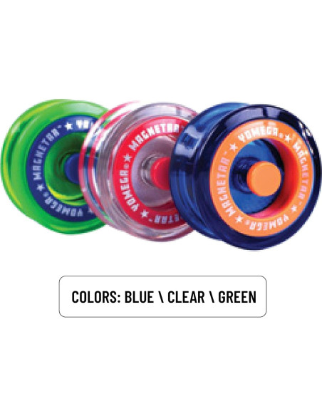 Yoyo Yomega Magnetar Azul con Rodamiento y 2 Cuerdas