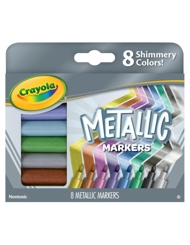 Marcadores Metálicos Crayola 8 Colores Brillantes