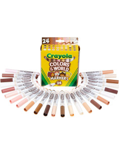 Marcadores Crayola Colores del Mundo - 144 tonos de piel 2