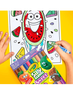 Marcadores Aromáticos Crayola Silly Scents 10 Piezas 2
