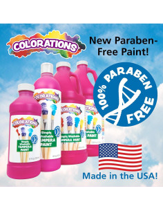 Pintura Tempera Lavable Colorations 19 Colores No Tóxica 2