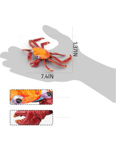 Figurita Cangrejo Hermitaño LC JoyCre 5 cm Juguete Realista 2