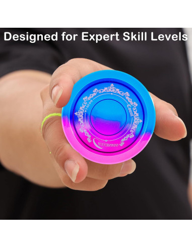 Yoyo WATIEOBOO Profesional Doble Función 68g Azul Rosa