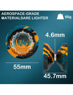 Yo-yo Profesional WATIEOBOO de Metal con Accesorios 2