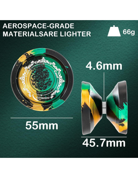 Yoyo WATIEOBOO Profesional de Metal 9cm para Niños y Adultos