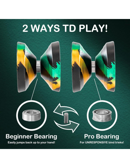 Yoyo WATIEOBOO Profesional de Metal 9cm para Niños y Adultos