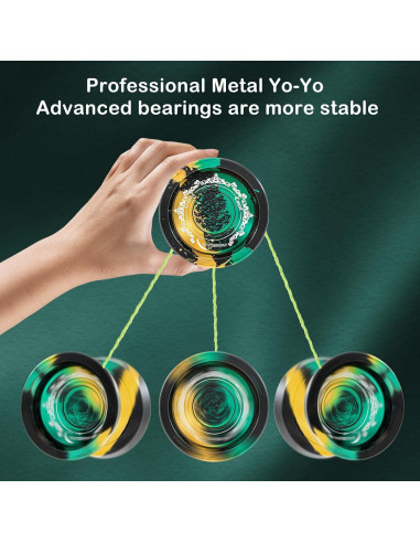 Yoyo WATIEOBOO Profesional de Metal 9cm para Niños y Adultos