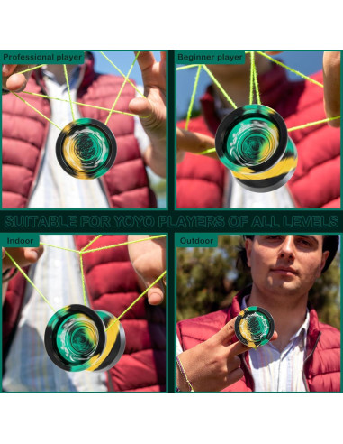 Yoyo WATIEOBOO Profesional de Metal 9cm para Niños y Adultos