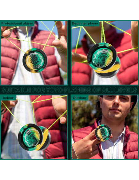 Yoyo WATIEOBOO Profesional de Metal 9cm para Niños y Adultos