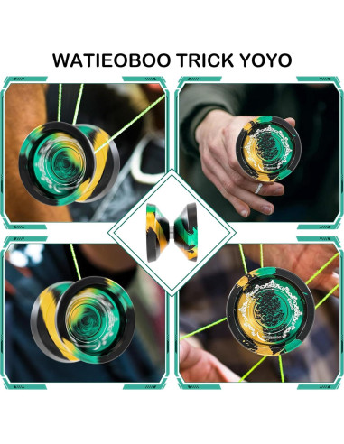 Yoyo WATIEOBOO Profesional de Metal 9cm para Niños y Adultos