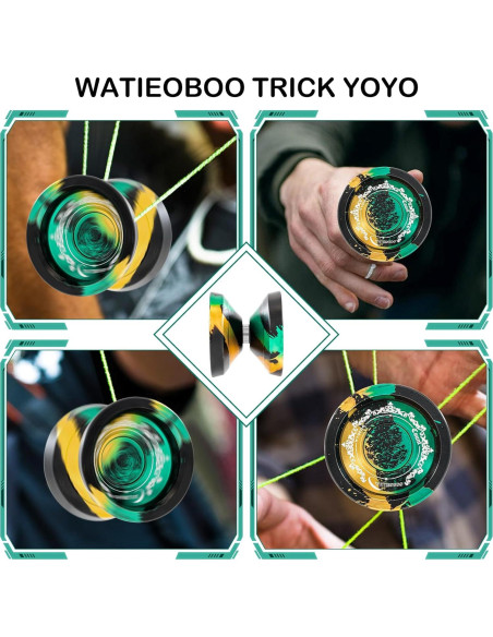Yoyo WATIEOBOO Profesional de Metal 9cm para Niños y Adultos
