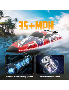 Barco RC VOLANTEXRC Arrobolt Lumen S 56 km/h Rojo 2