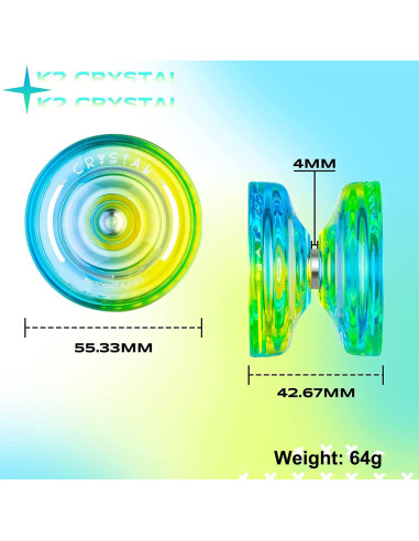 Yoyo MAGICYOYO K2 Responsivo y No Responsivo + Accesorios