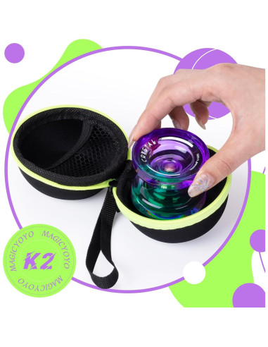 Yoyo MAGICYOYO K2 Verde Púrpura Responsivo y No Responsivo