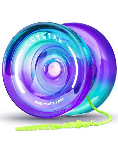 Yoyo MAGICYOYO K2 Verde Púrpura Responsivo y No Responsivo