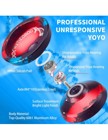 Yoyo Profesional WATIEOBOO C130 para Niños 8-12 Años