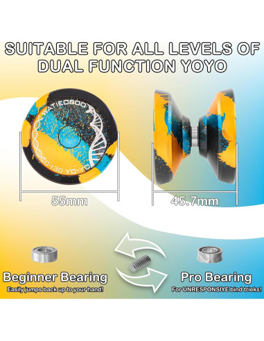 Yoyo Profesional WATIEOBOO para Niños y Adultos - Accesorios