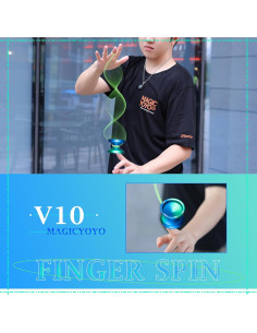 Yoyo Profesional MAGICYOYO V10 Doble Propósito Azul Verde 2
