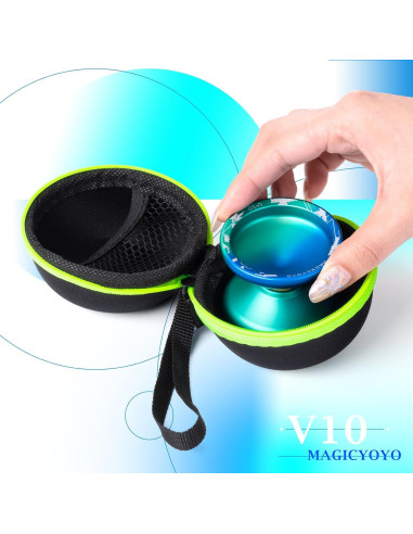 Yoyo Profesional MAGICYOYO V10 Doble Propósito Azul Verde