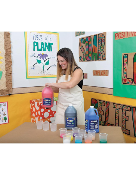 Pintura Tempera Lavable Prang 3,79 L Blanca No Tóxica