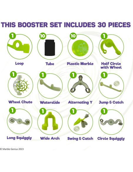 Conjunto de Canicas Marble Genius SPACE_02 - 30 Piezas