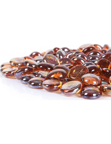 Perlas de Vidrio Ámbar Ausluru 2,27 kg para Decoración