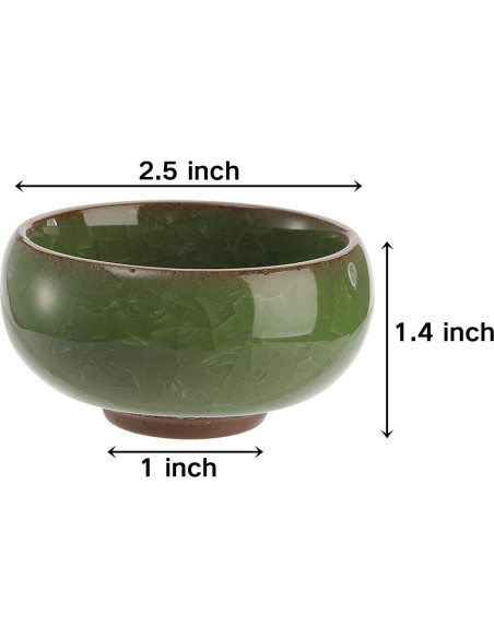 TOPZEA 16 Mini Macetas de Cerámica para Suculentas 6.35 cm