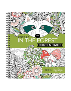 Color & Frame - In the Forest (Adult Coloring Book)