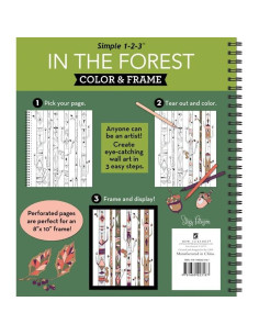 Color & Frame - In the Forest (Adult Coloring Book) 2