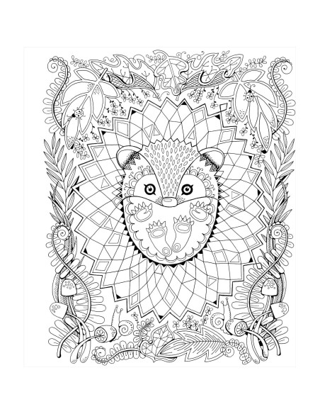 Color & Frame - In the Forest (Adult Coloring Book)