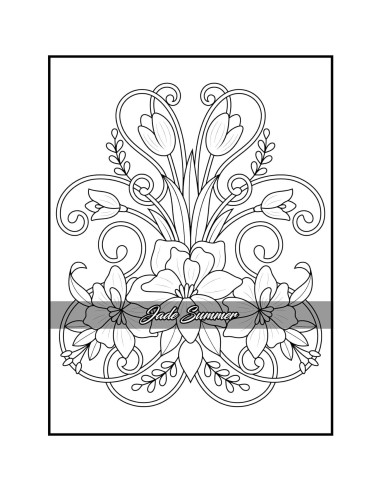 100 Flowers: An Adult Coloring Book with Bouquets, Wreaths, Swirls, Patterns, Decorations, Inspirational Designs, and Much More!