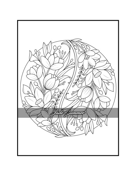 100 Flowers: An Adult Coloring Book with Bouquets, Wreaths, Swirls, Patterns, Decorations, Inspirational Designs, and Much More!