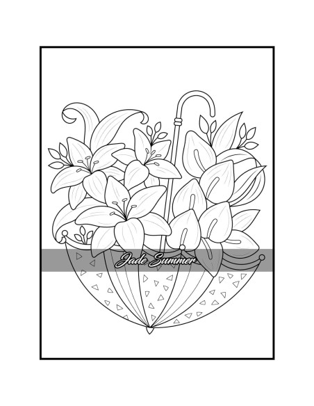 100 Flowers: An Adult Coloring Book with Bouquets, Wreaths, Swirls, Patterns, Decorations, Inspirational Designs, and Much More!
