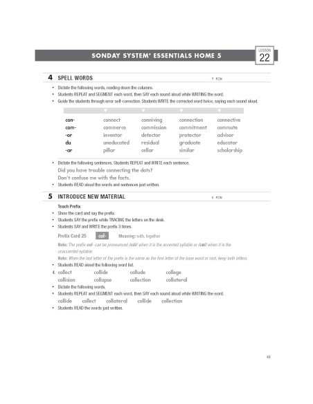Grade 5 Sonday Systems Essential Home