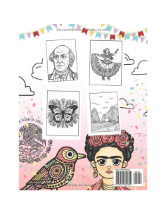 Libro para Colorear con Actividades de México para Niños: 50 Asombrosas Imágenes de México + Juegos (Spanish Edition) 2