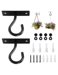 Ganchos de Techo AnDock para Colgar Plantas - 2 Paquete 50kg