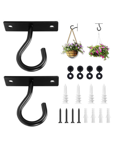 Ganchos de Techo AnDock para Colgar Plantas - 2 Paquete 50kg
