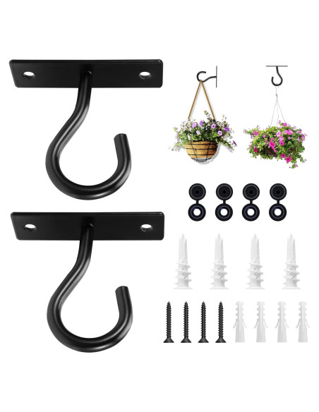 Ganchos de Techo AnDock para Colgar Plantas - 2 Paquete 50kg