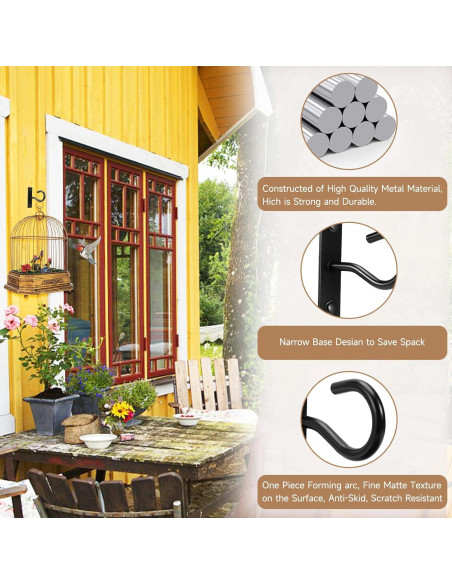 Ganchos de Techo AnDock para Colgar Plantas - 2 Paquete 50kg